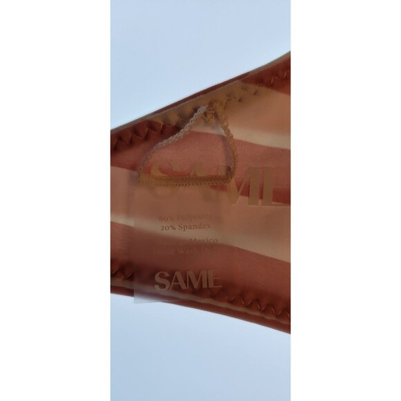 SAME LOS ANGELES Set 2pc Bikiny Swim Top XSmall Bottom High Weist Knotted Bandeu - Picture 10 of 12